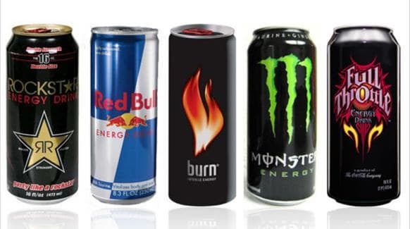 Red Bull - Monster Energy - Burn Energy drink
